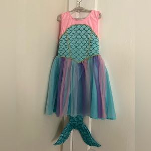 H&M Girls Pink Mermaid Dress Costume
